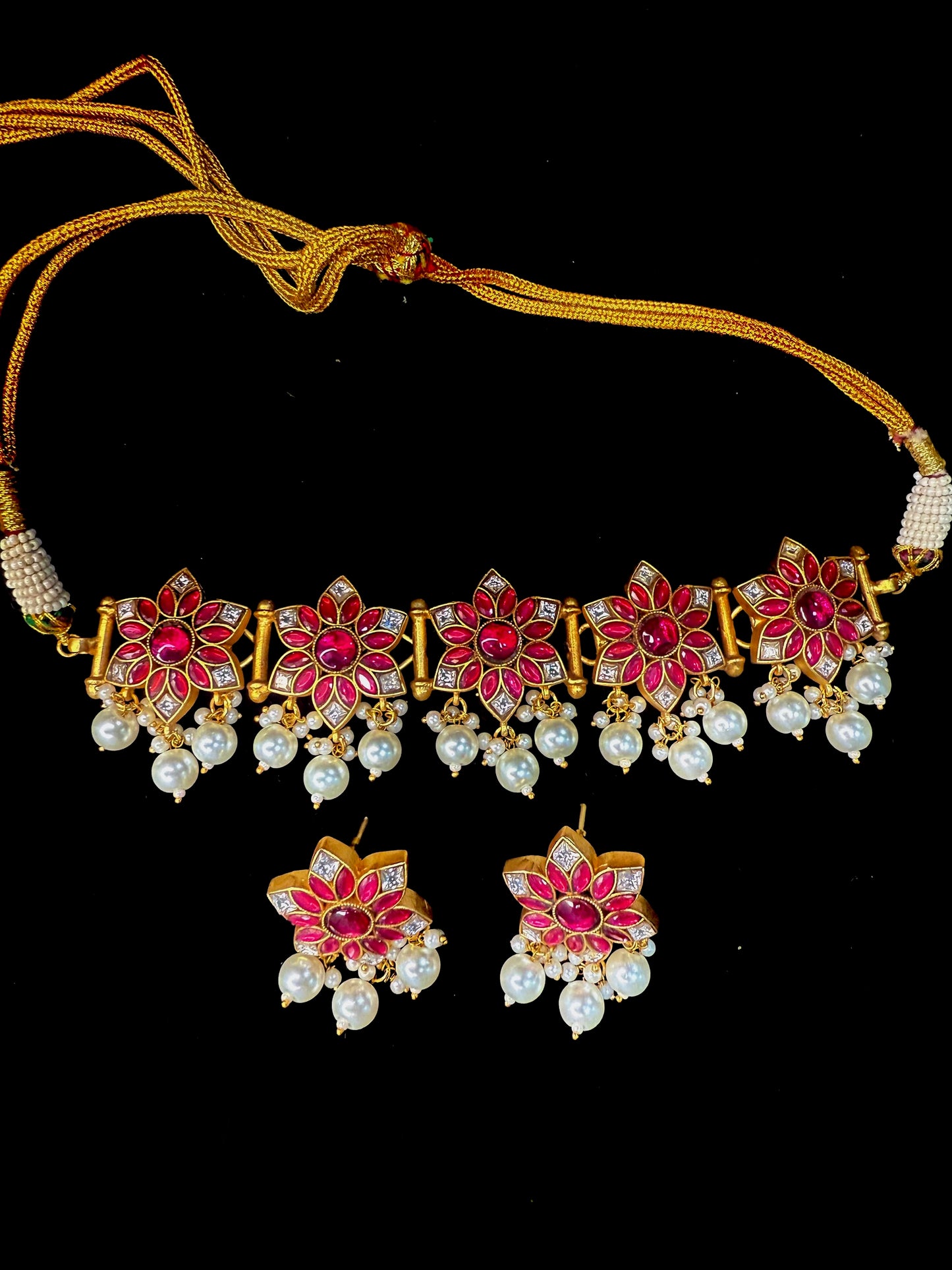 Anika Pink Temple Choker